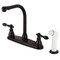 Kingston Brass KB715ACL Centerset Kitchen Faucet with Side Sprayer, Oil Rubbed Bronze KB715ACL - alternate 1